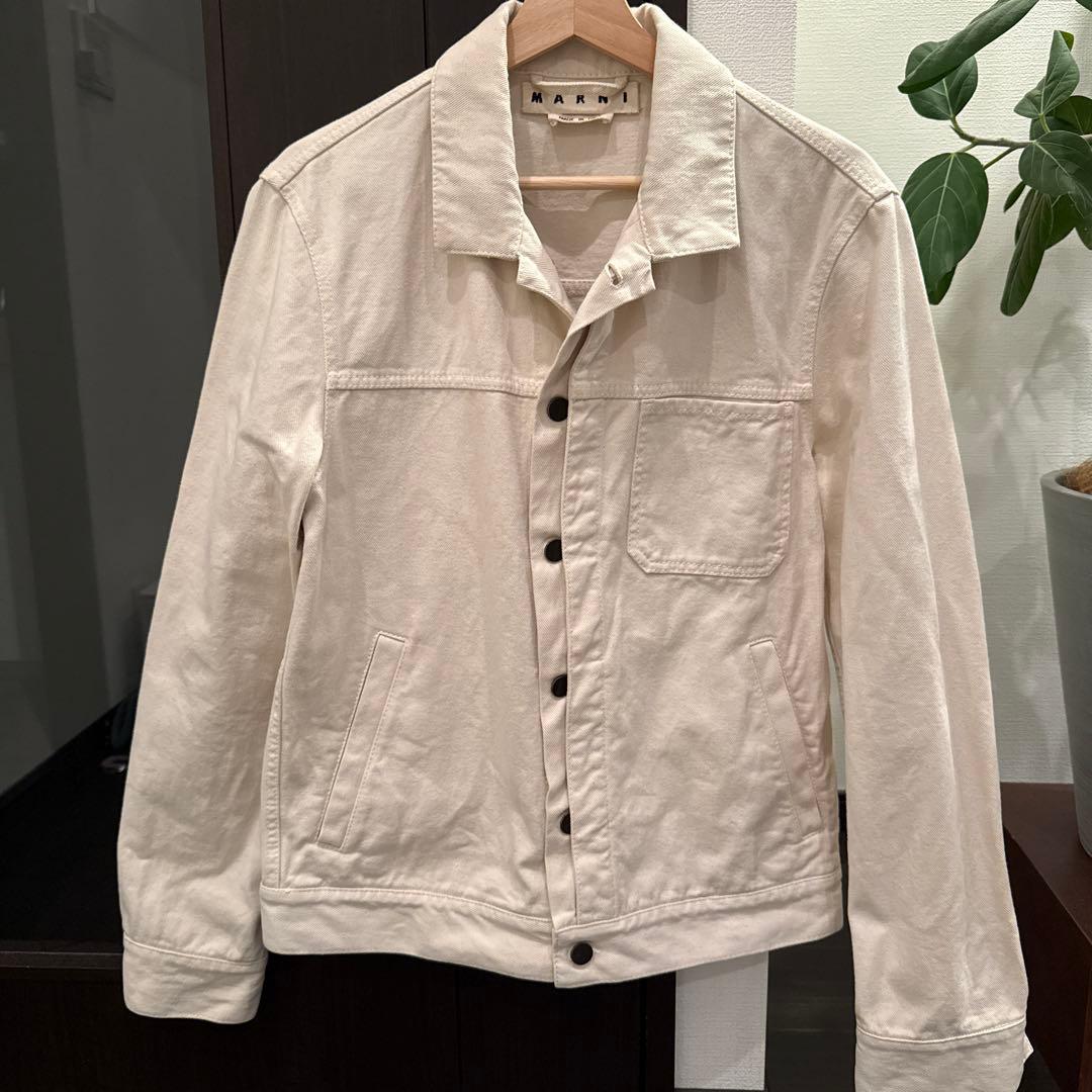 MARNI デニムジャケット ホワイト ベージュ マルニ