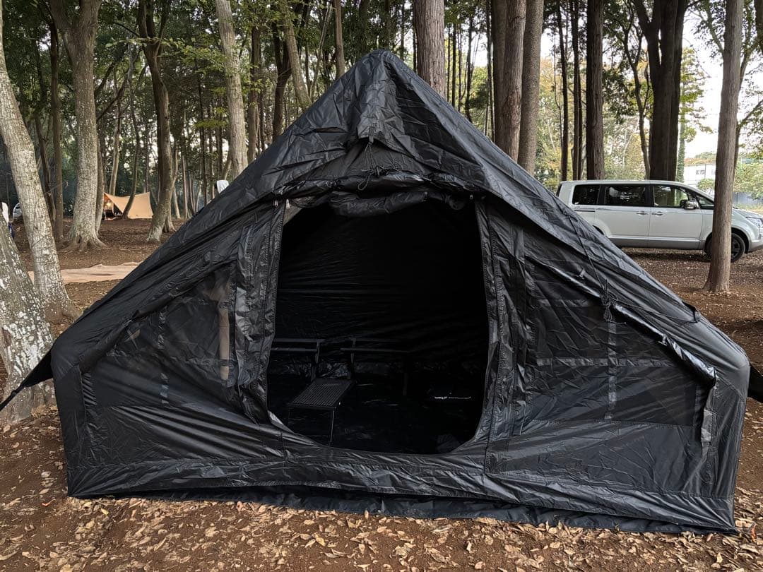 希少なブラックmountainhikerインフレータブルテントエアーテント