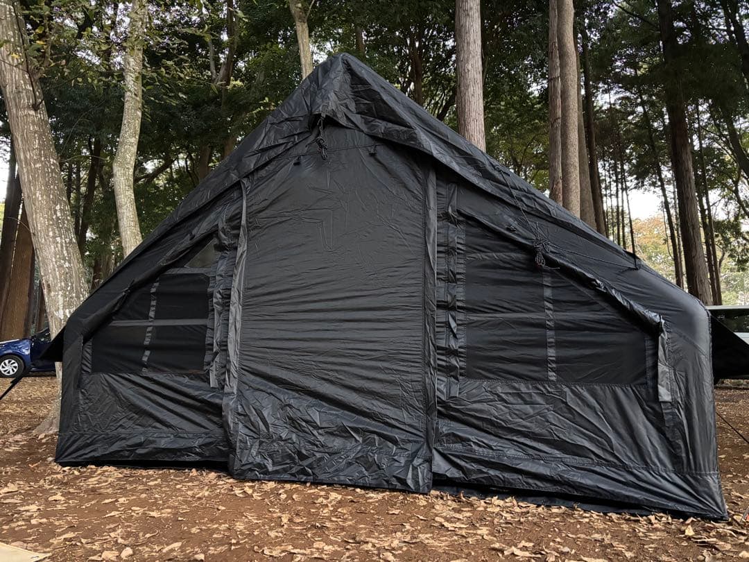 希少なブラックmountainhikerインフレータブルテントエアーテント