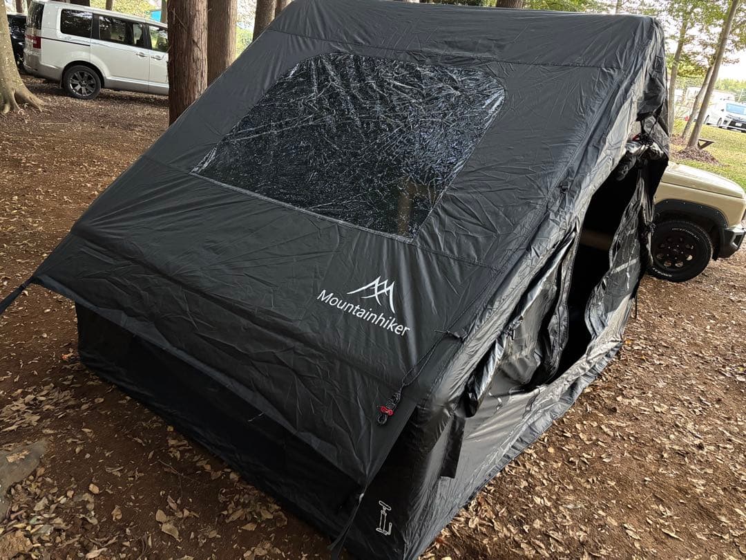 希少なブラックmountainhikerインフレータブルテントエアーテント