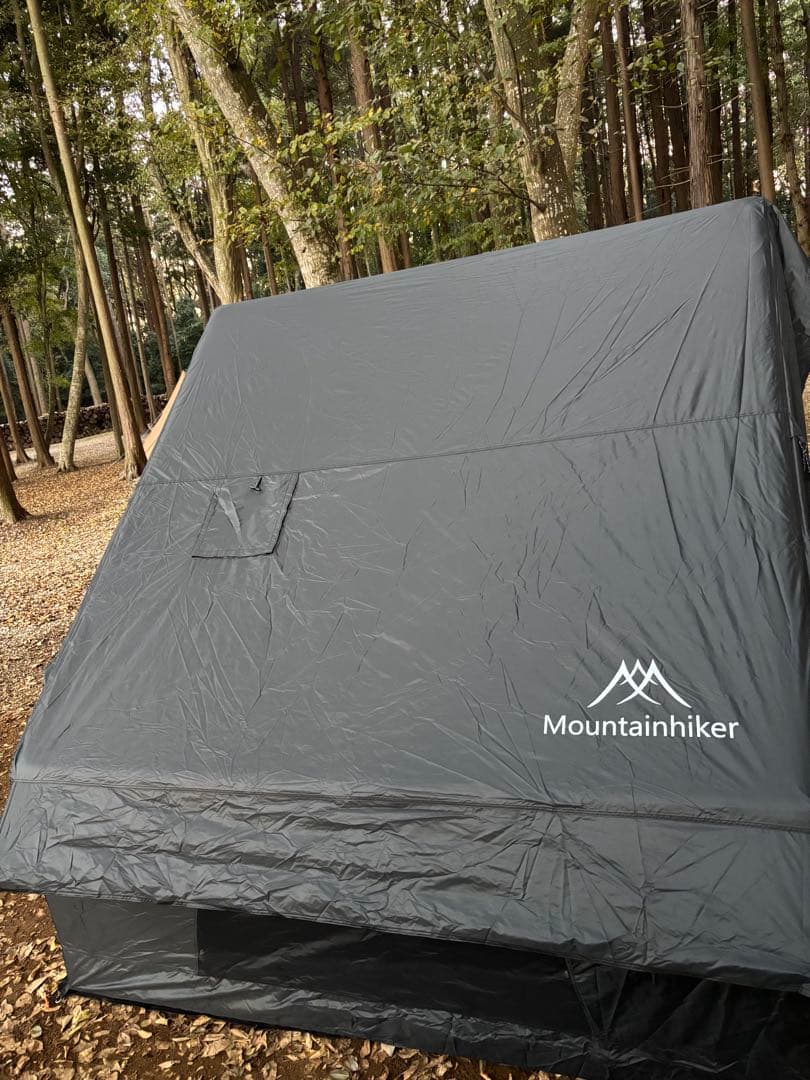 希少なブラックmountainhikerインフレータブルテントエアーテント
