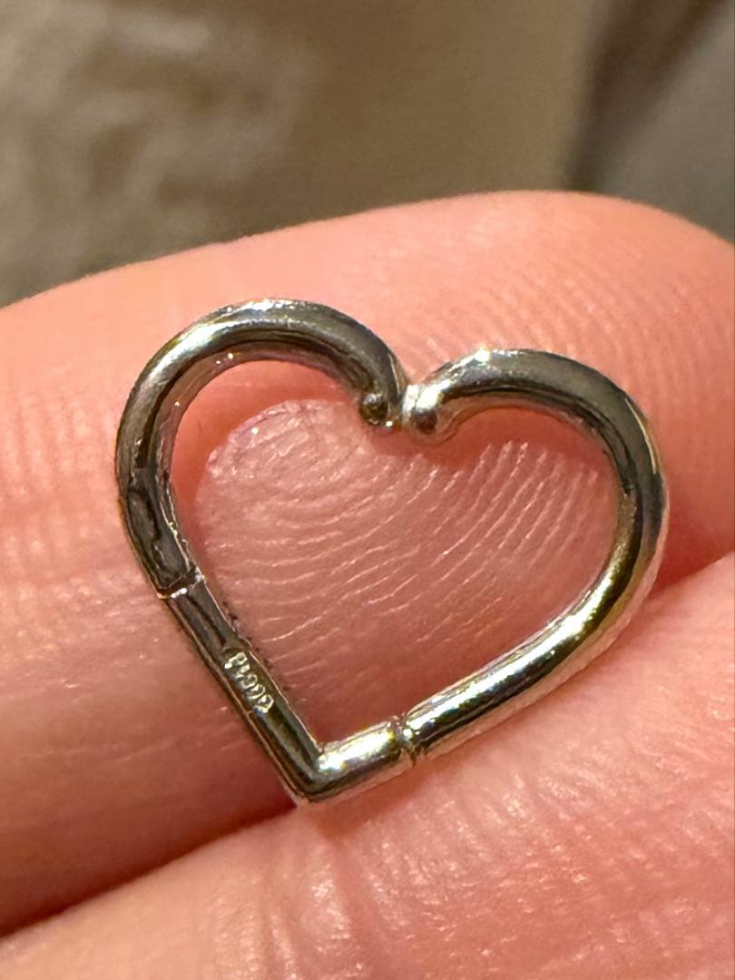 アクセサリー LANIE Heart jewelry clicker 16G pt900