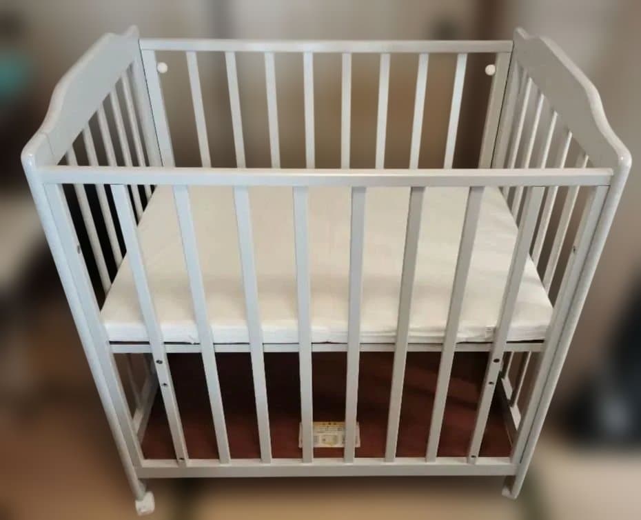 カトージ KATOJI ベビーベッド　ミニタチベッド　グレー