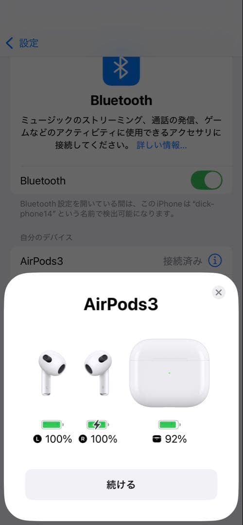AirPods 第3世代　Lightning端子