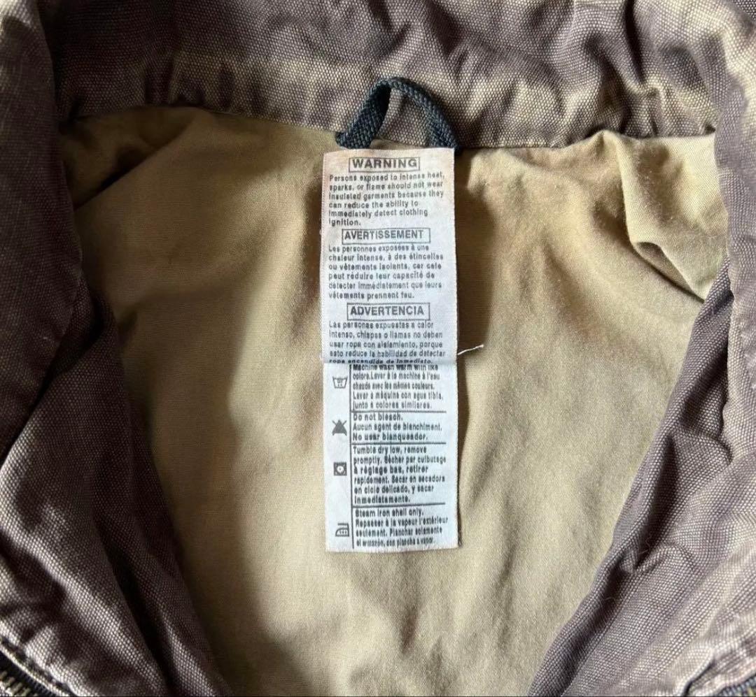 襤褸Carhartt / damage work duck jacket 2XL