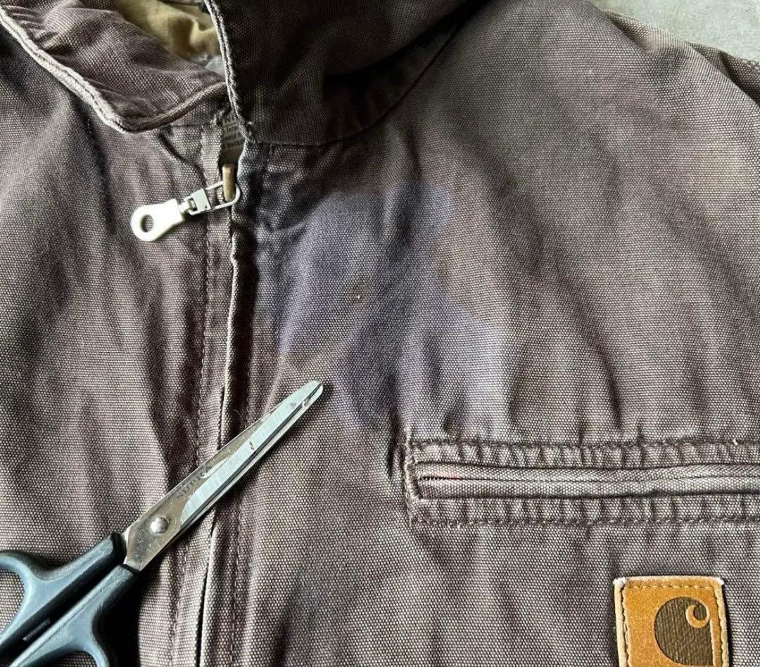 襤褸Carhartt / damage work duck jacket 2XL