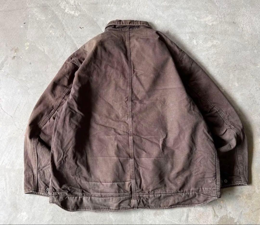 襤褸Carhartt / damage work duck jacket 2XL