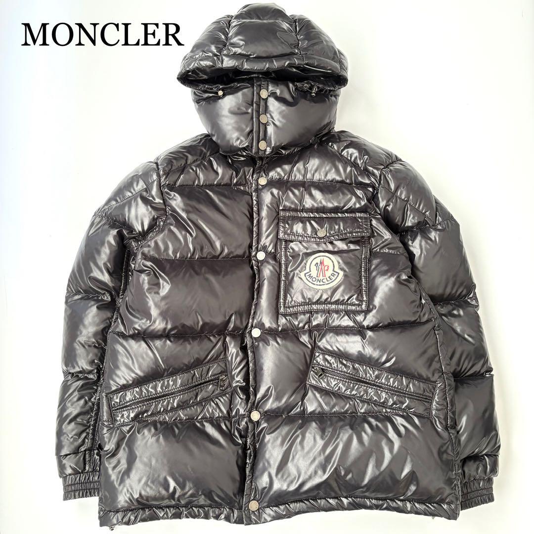 【大きいサイズ】MONCLER ダウンジャケット デカロゴ K2 ブラック 5