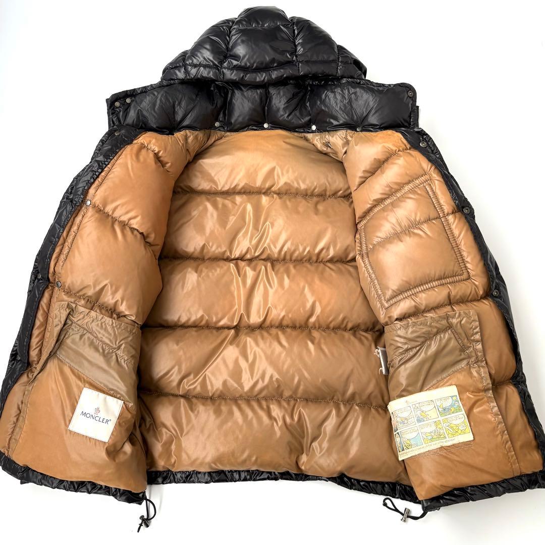 【大きいサイズ】MONCLER ダウンジャケット デカロゴ K2 ブラック 5