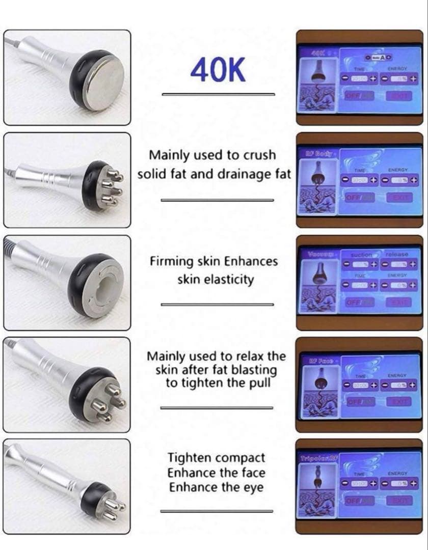 キャビテーション＋ラジオ+バキューム+キャビテーション マシン本体