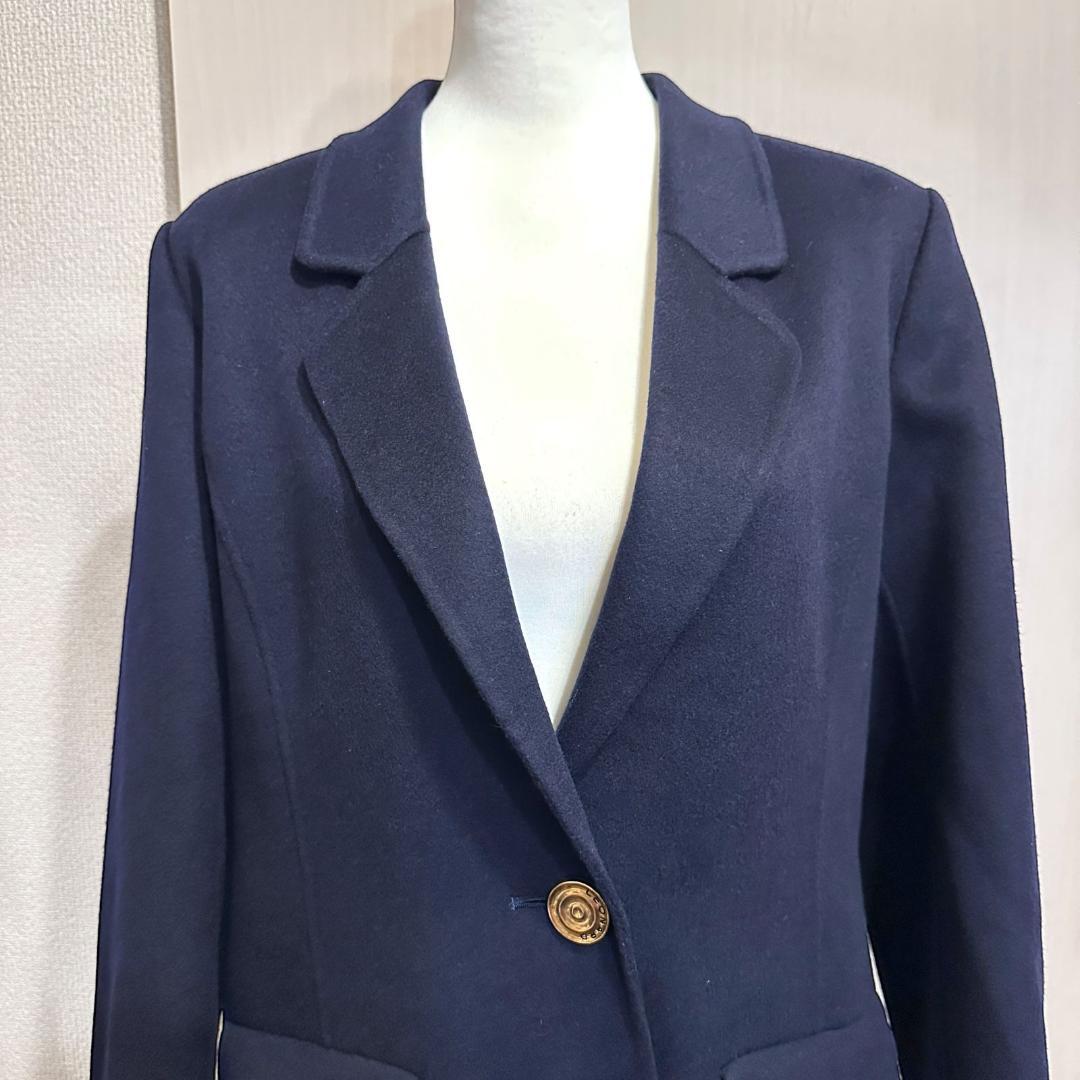 LEONARD　コート　ネイビー・内側花柄　サイズ13　HR0332