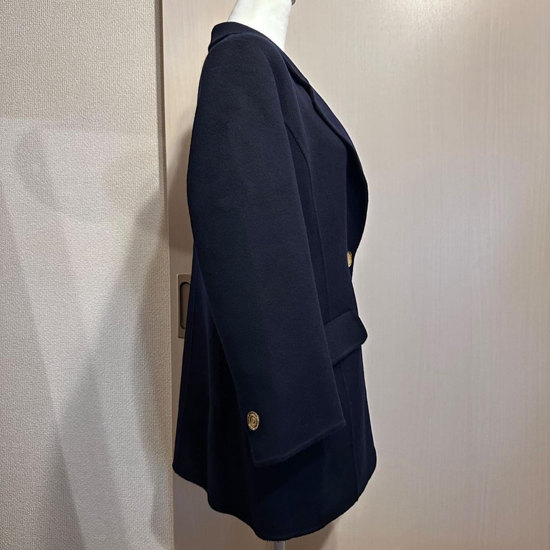 LEONARD　コート　ネイビー・内側花柄　サイズ13　HR0332