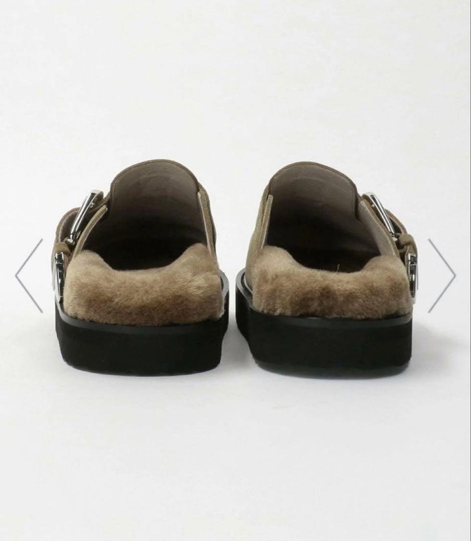 本日限定価格　未使用に近い　MOHI スエードビックベルト　ボストンサンダル38