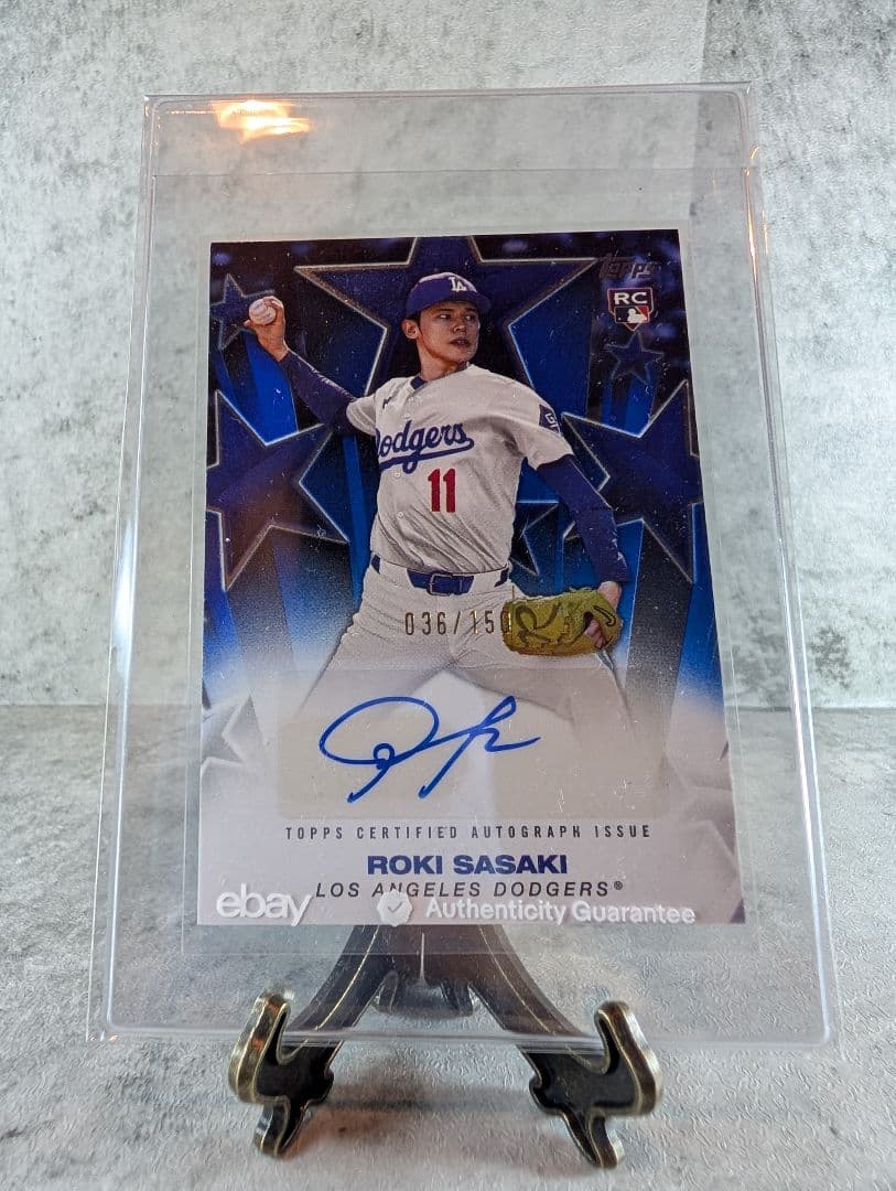 【150枚限定】佐々木朗希 直筆サイン 2025 Topps RC ドジャース