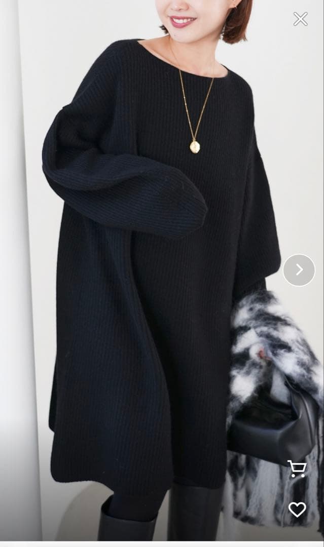 【新品タグ付き】SLOBE IENA ファインウールニットミニワンピース