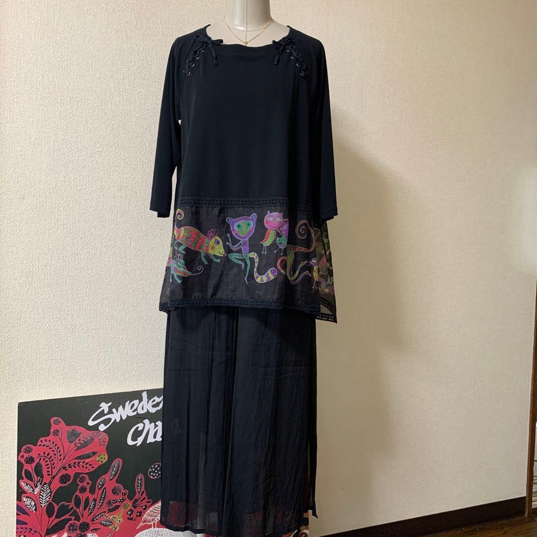 TOKUKO1erVOL裾プリント シンメトリーチュニック