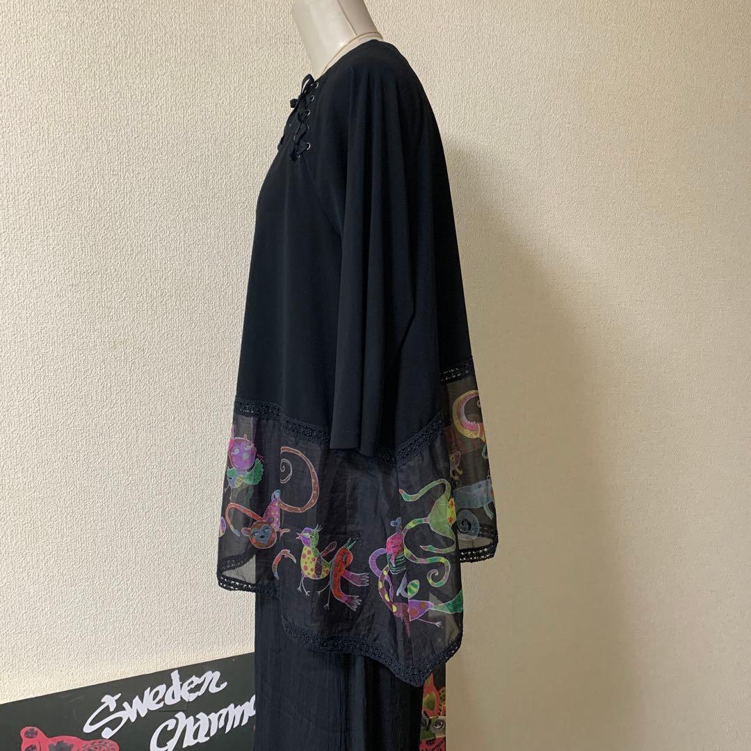 TOKUKO1erVOL裾プリント シンメトリーチュニック