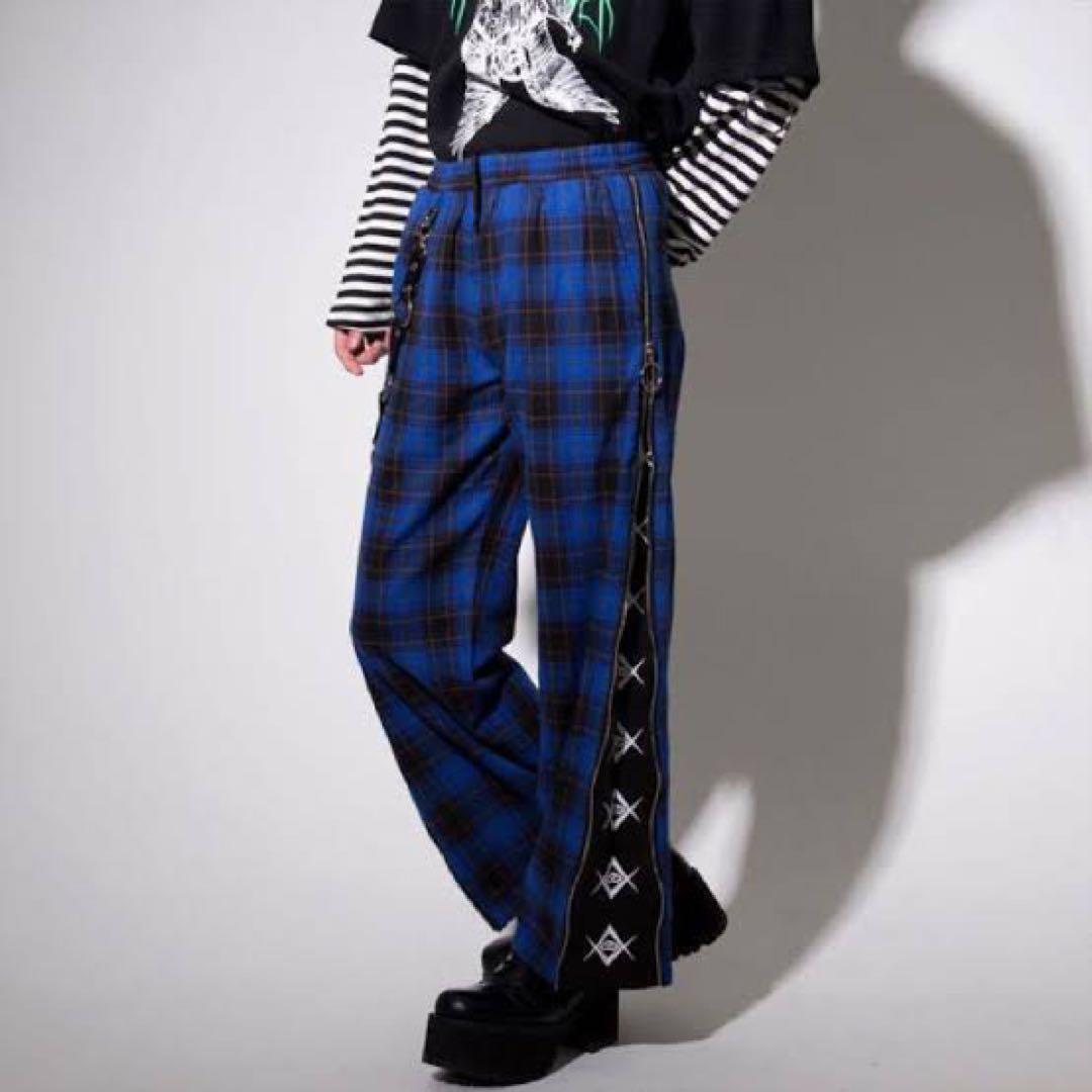 REFLEM レフレム サスペンダーなし サイドZIP ジャージ パンツ