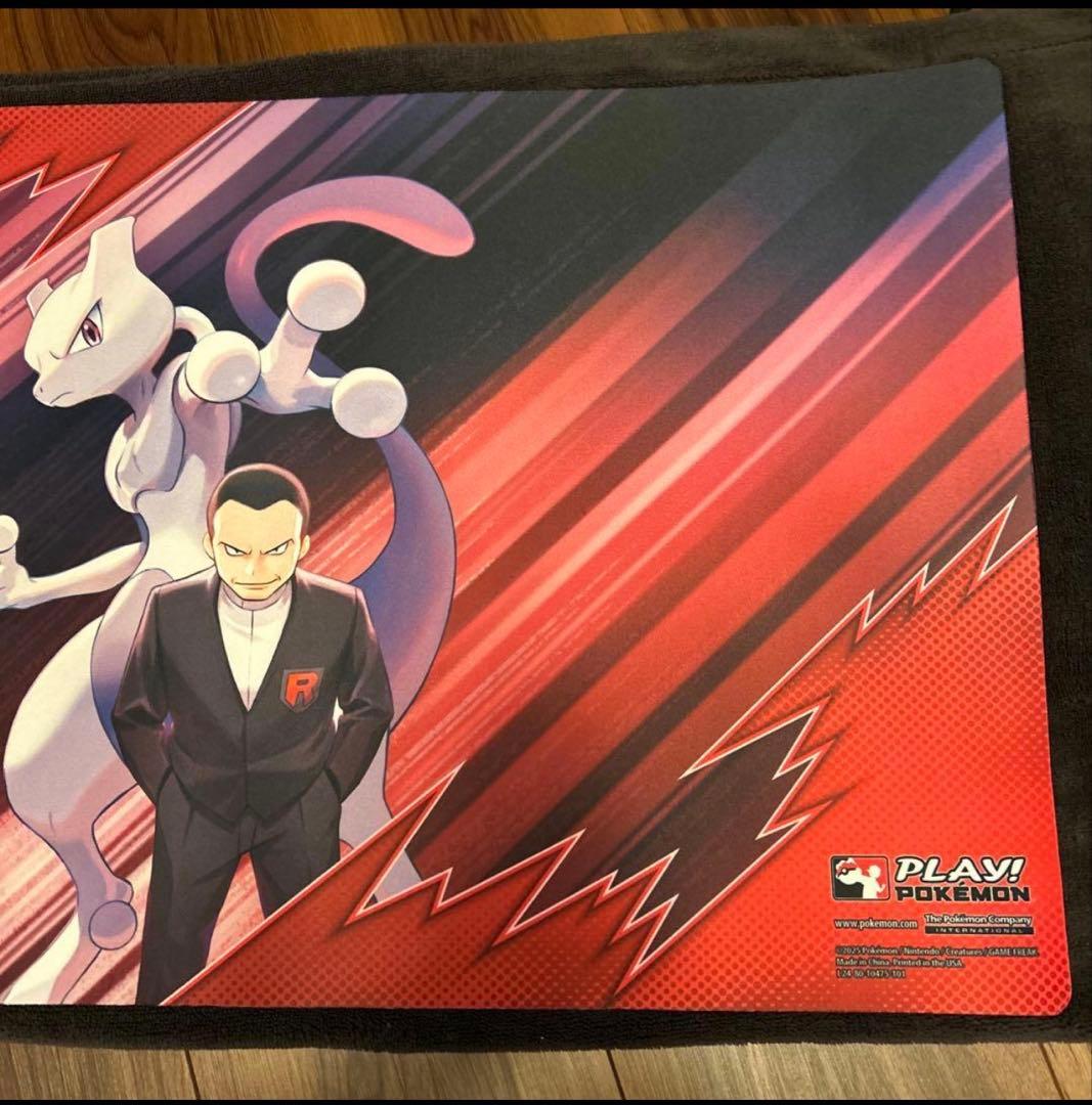 ポケモンカード プレイマット ロケット団のミュウツー サカキ プレマ 海外