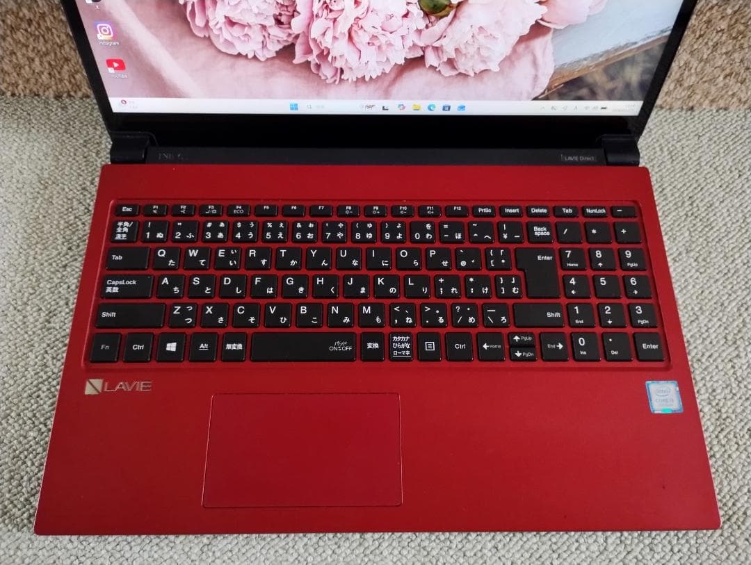 ☆すぐ使える☆希少なクリスタルレッド☆　NECノートPC