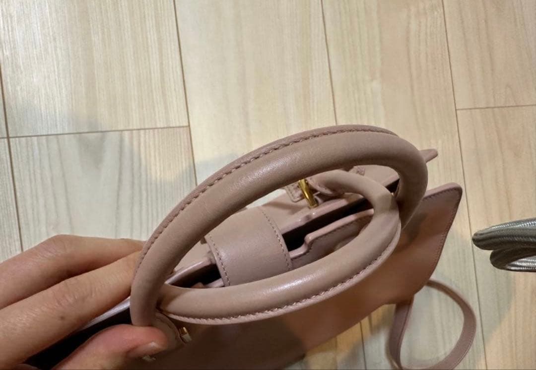 ⭐︎ＢＭ⭐︎状態良好⭐︎YSL ピンク レザー 2wayハンドバッグ