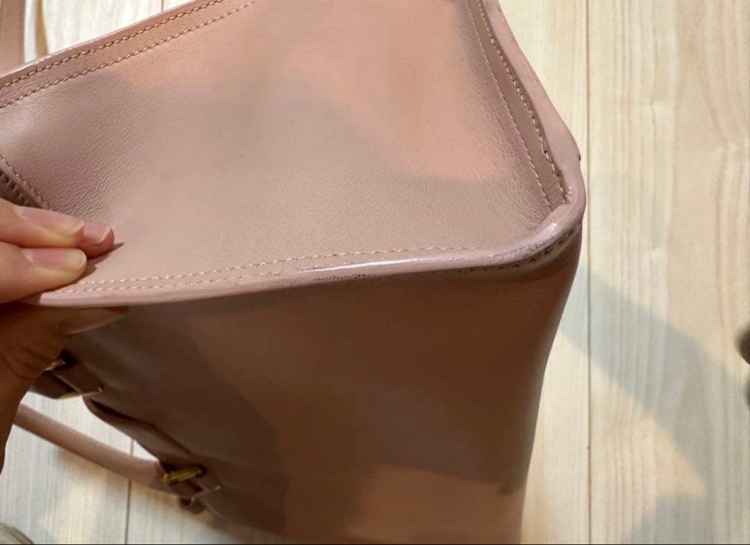 ⭐︎ＢＭ⭐︎状態良好⭐︎YSL ピンク レザー 2wayハンドバッグ