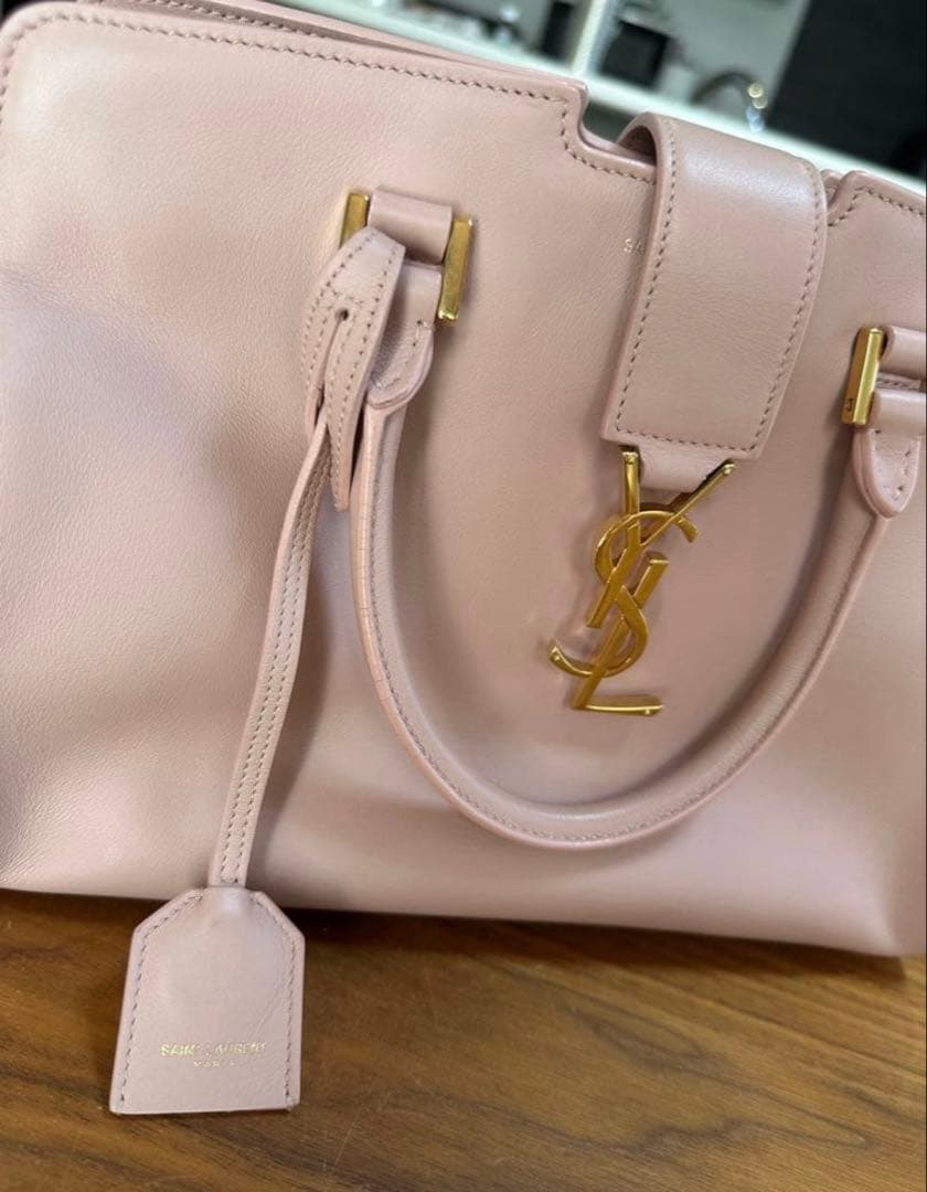 ⭐︎ＢＭ⭐︎状態良好⭐︎YSL ピンク レザー 2wayハンドバッグ