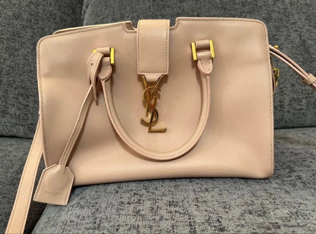 ⭐︎ＢＭ⭐︎状態良好⭐︎YSL ピンク レザー 2wayハンドバッグ