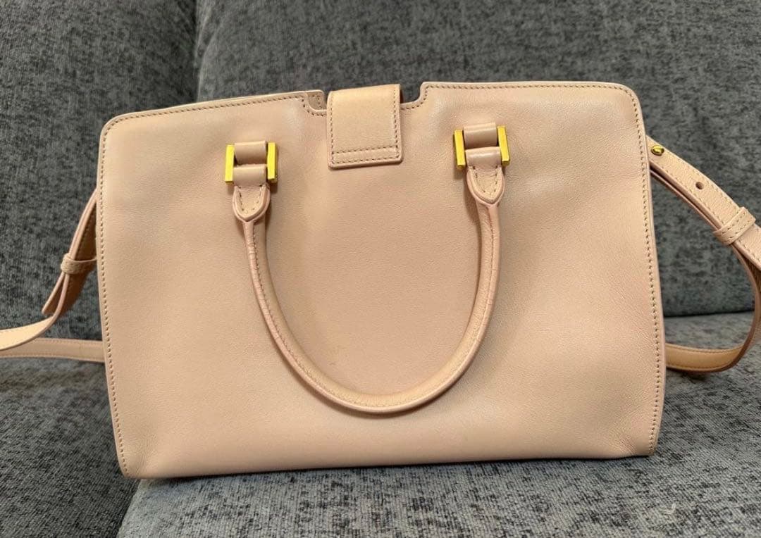 ⭐︎ＢＭ⭐︎状態良好⭐︎YSL ピンク レザー 2wayハンドバッグ