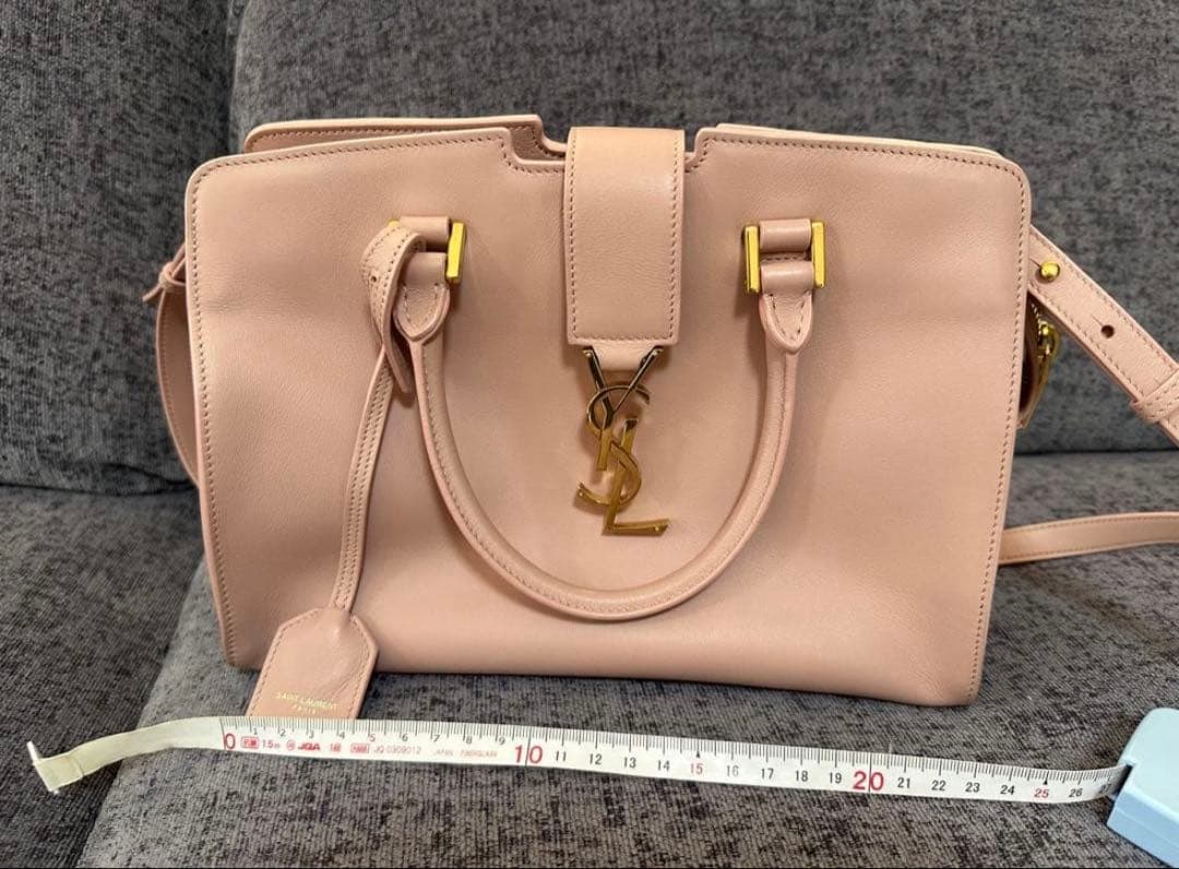 ⭐︎ＢＭ⭐︎状態良好⭐︎YSL ピンク レザー 2wayハンドバッグ