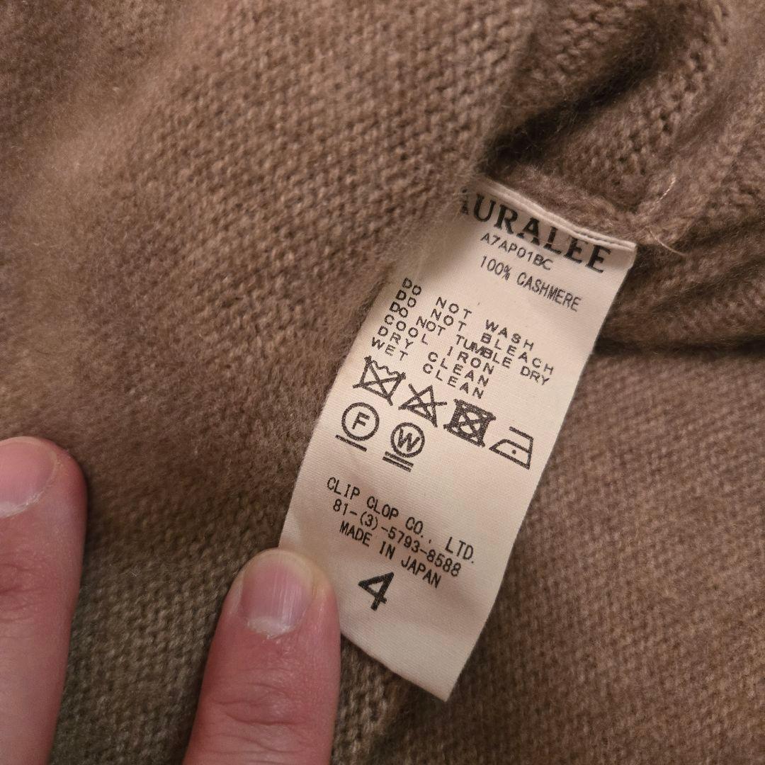 オーラリー auralee ベビーカシミアニット