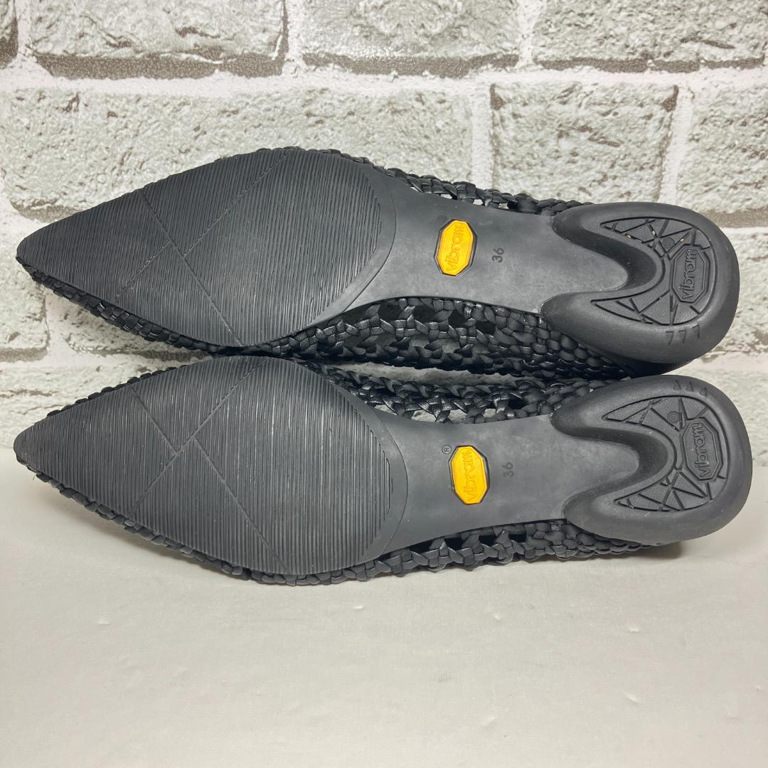 【極美品】シーセイ SHISEI メッシュ ポインテッドトゥ 23.0