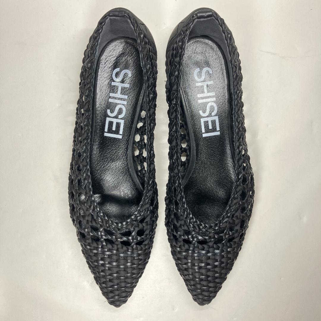 【極美品】シーセイ SHISEI メッシュ ポインテッドトゥ 23.0