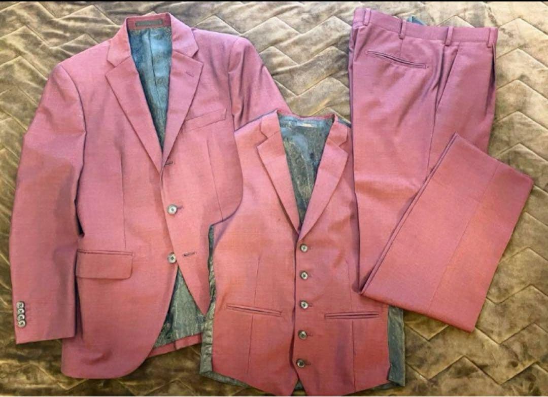 セットアップ　スーツ　オーダーメイド　ヴィンテージ スリーピース