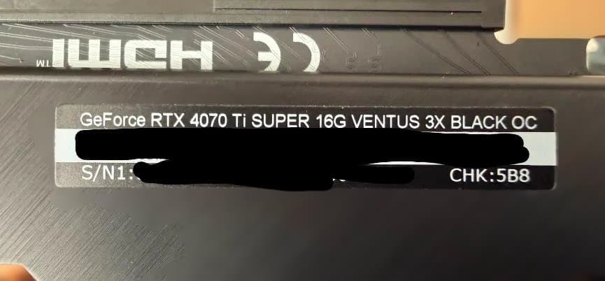 グラフィックボード・グラボ・ビデオカード GeForce RTX 4070ti super 16GB OC MSI