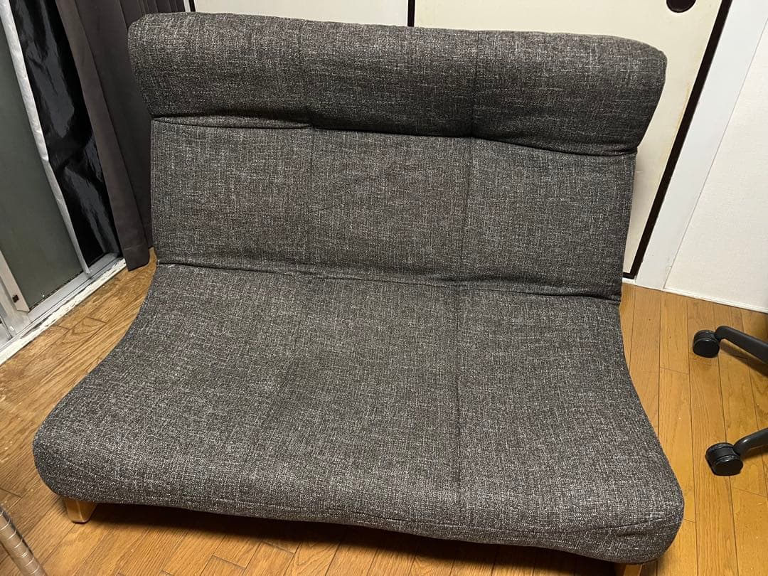 マンちゃん　ハイバックリクライニング２人掛けソファ。座椅子型で折り畳み可能