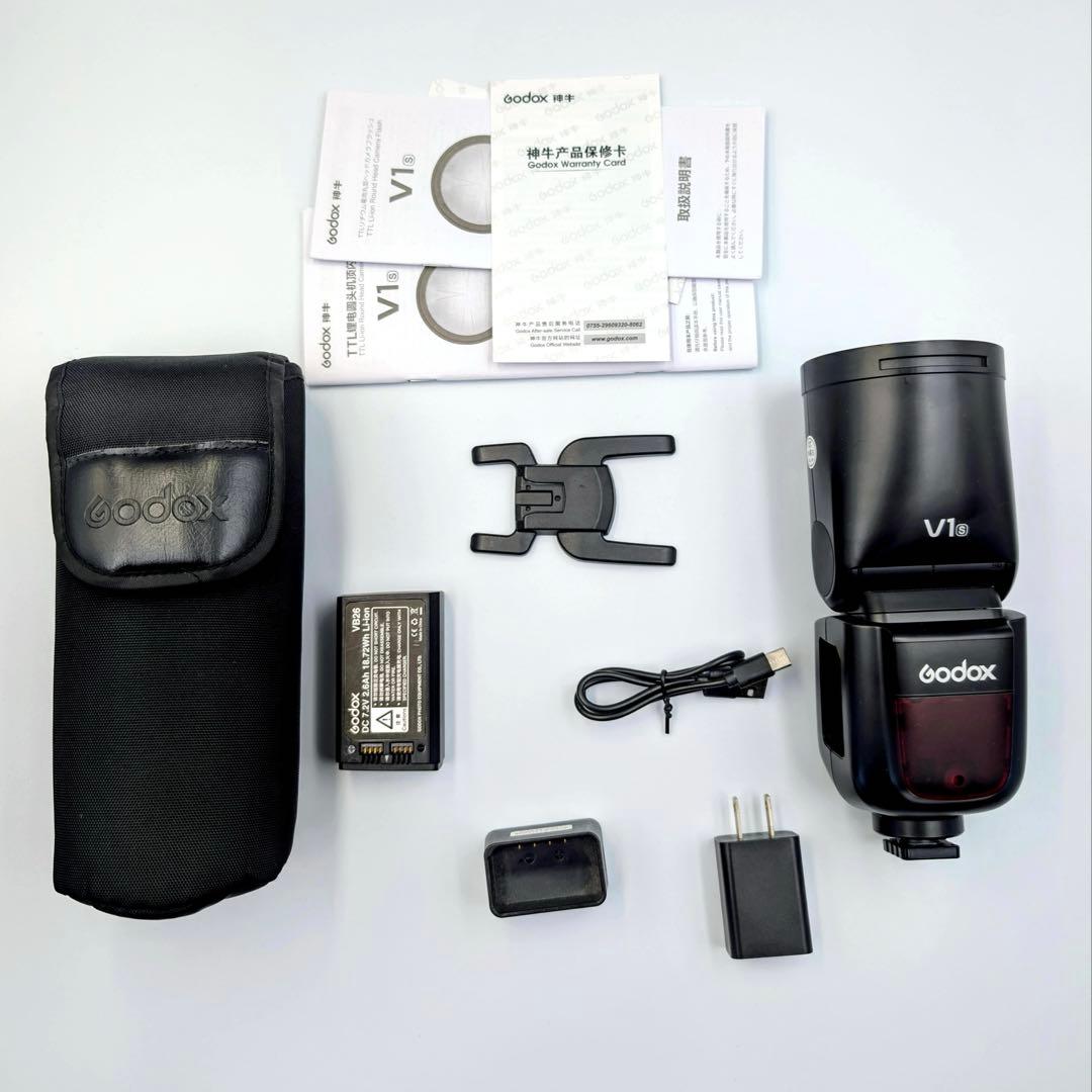 Godox V1S Sony フラッシュ 本体と付属品