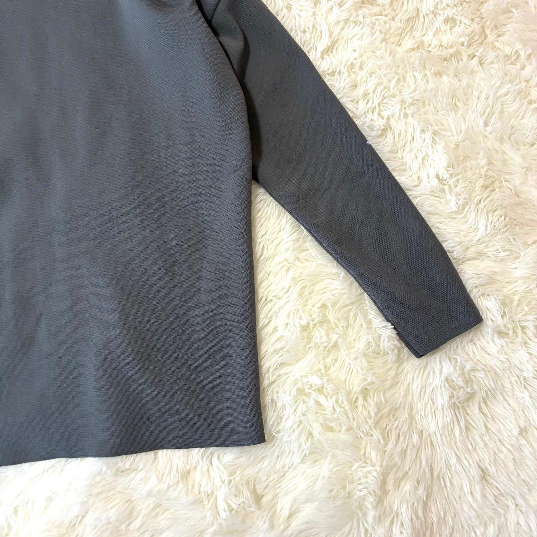 美品◆SOEJU　ソージュ　ミラノリブニットパーカー　GRAY Sサイズ