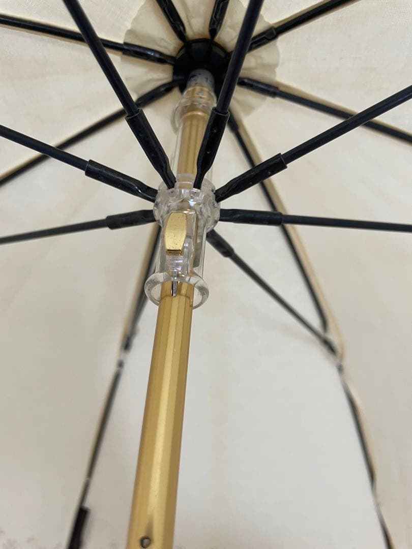 CELINE セリーヌ新品未使用　アイボリー日傘　レース装飾