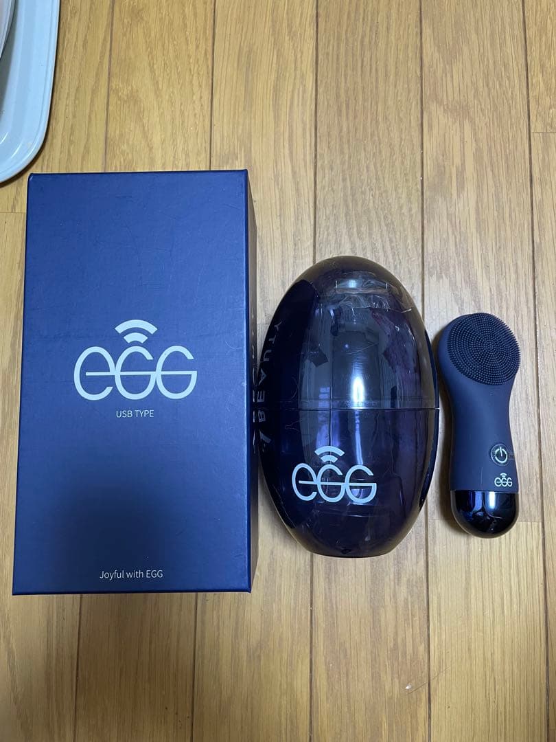 Beauty Device クレンジングデバイス　エッグ　ネイビー　洗顔器