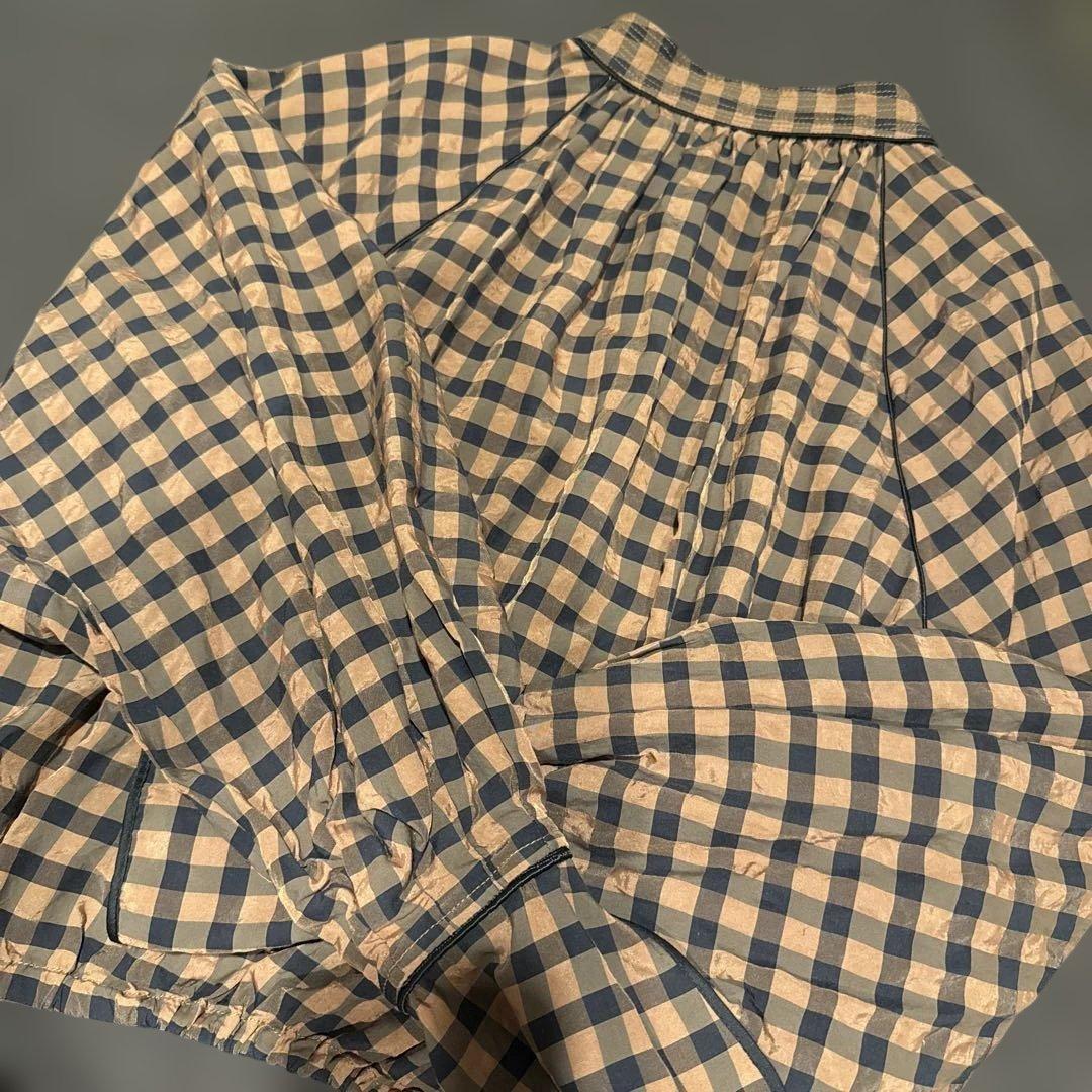 【美品】TODAYFUL GinghamcheckPuffBlouse
