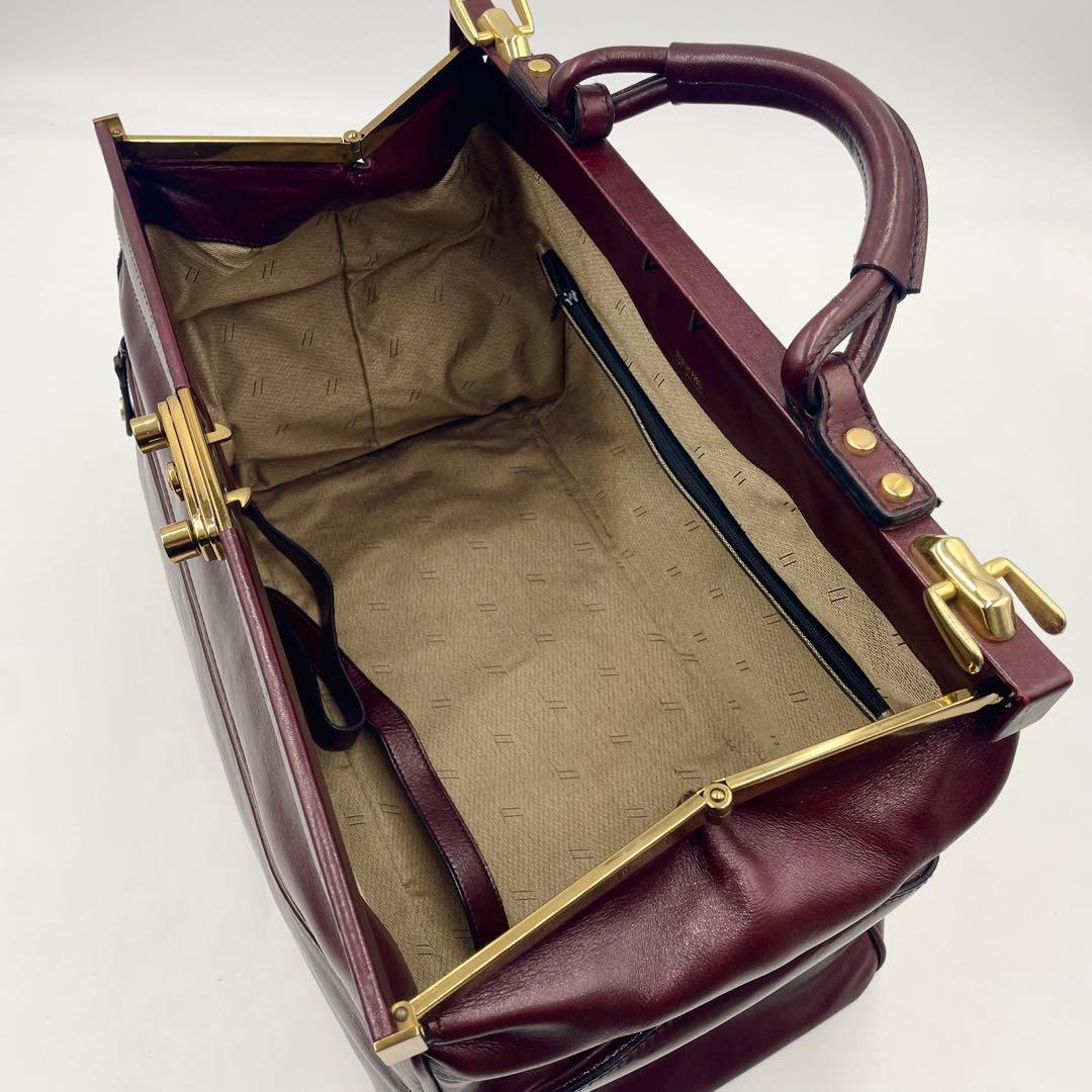 【美品】GOLD PFEIL ダレスバッグ ボルドー ボストンバッグ 大容量