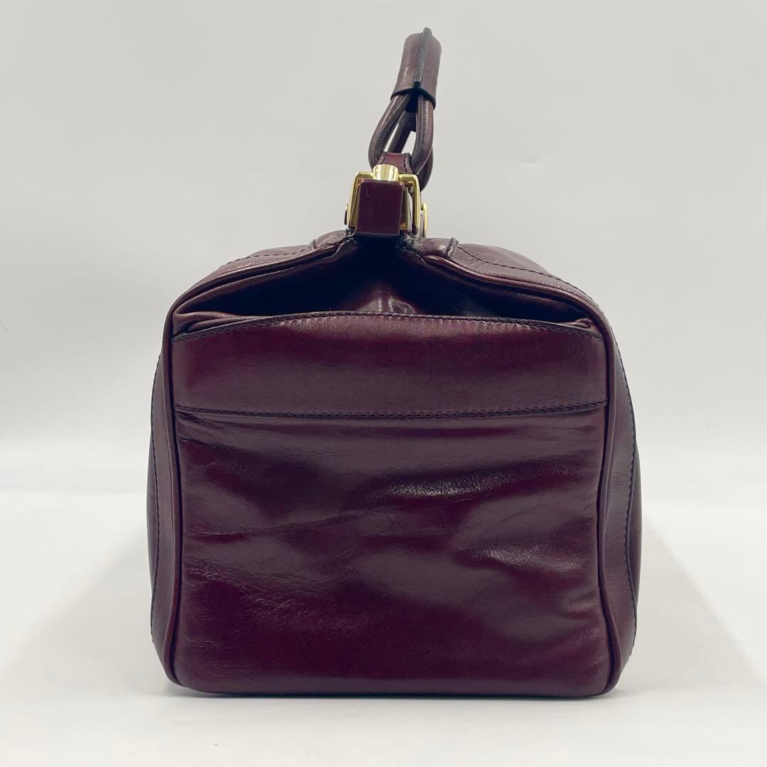 【美品】GOLD PFEIL ダレスバッグ ボルドー ボストンバッグ 大容量