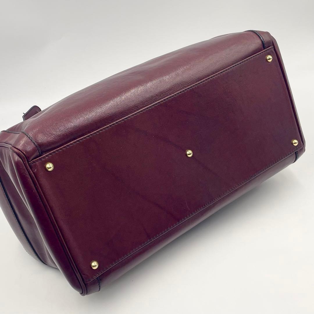 【美品】GOLD PFEIL ダレスバッグ ボルドー ボストンバッグ 大容量