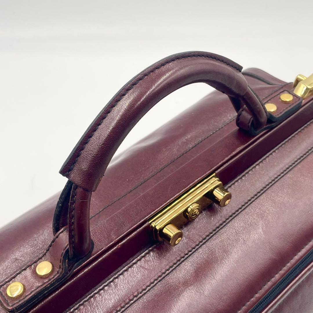 【美品】GOLD PFEIL ダレスバッグ ボルドー ボストンバッグ 大容量