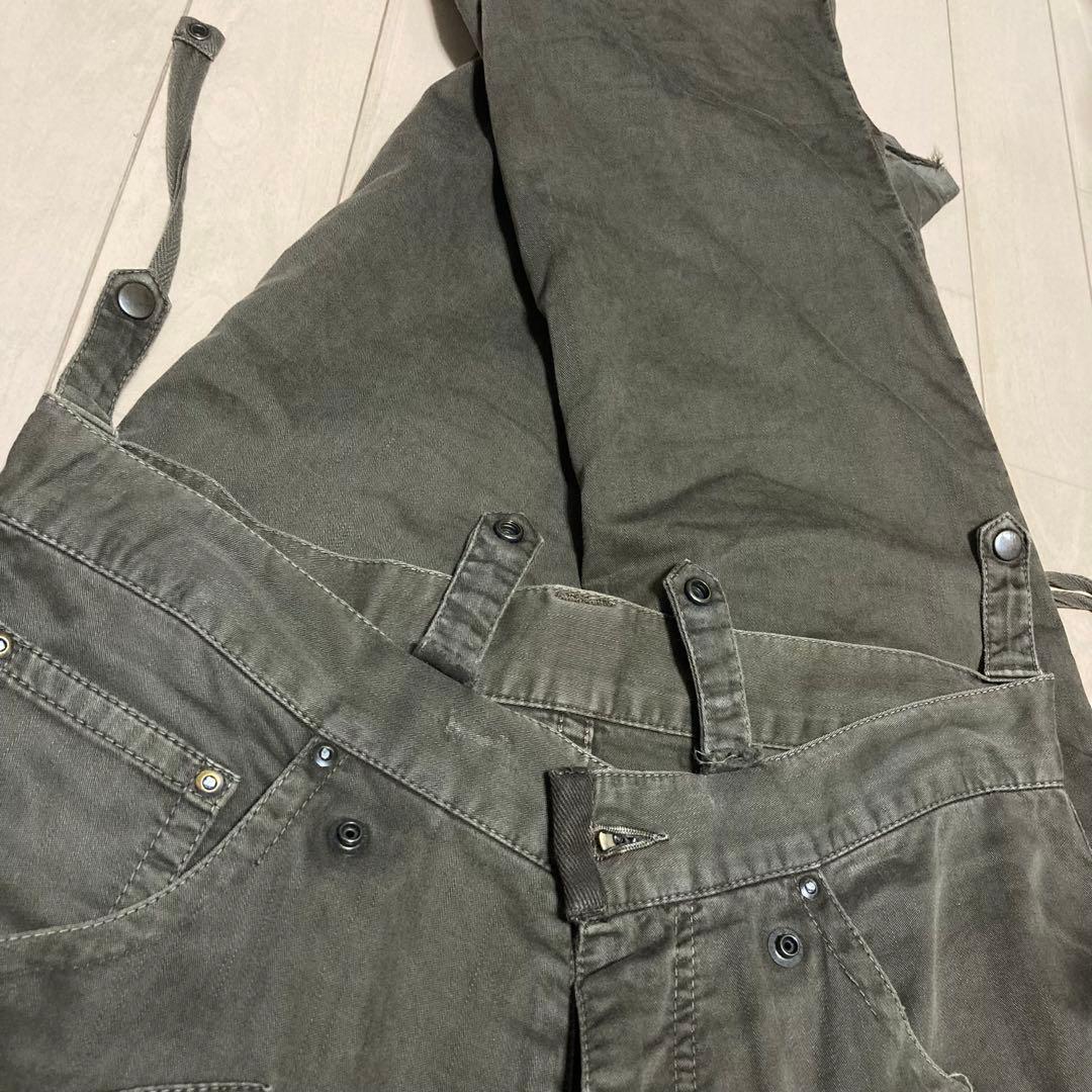 00s archive TETE HOMME ダブルニー カーゴパンツ M