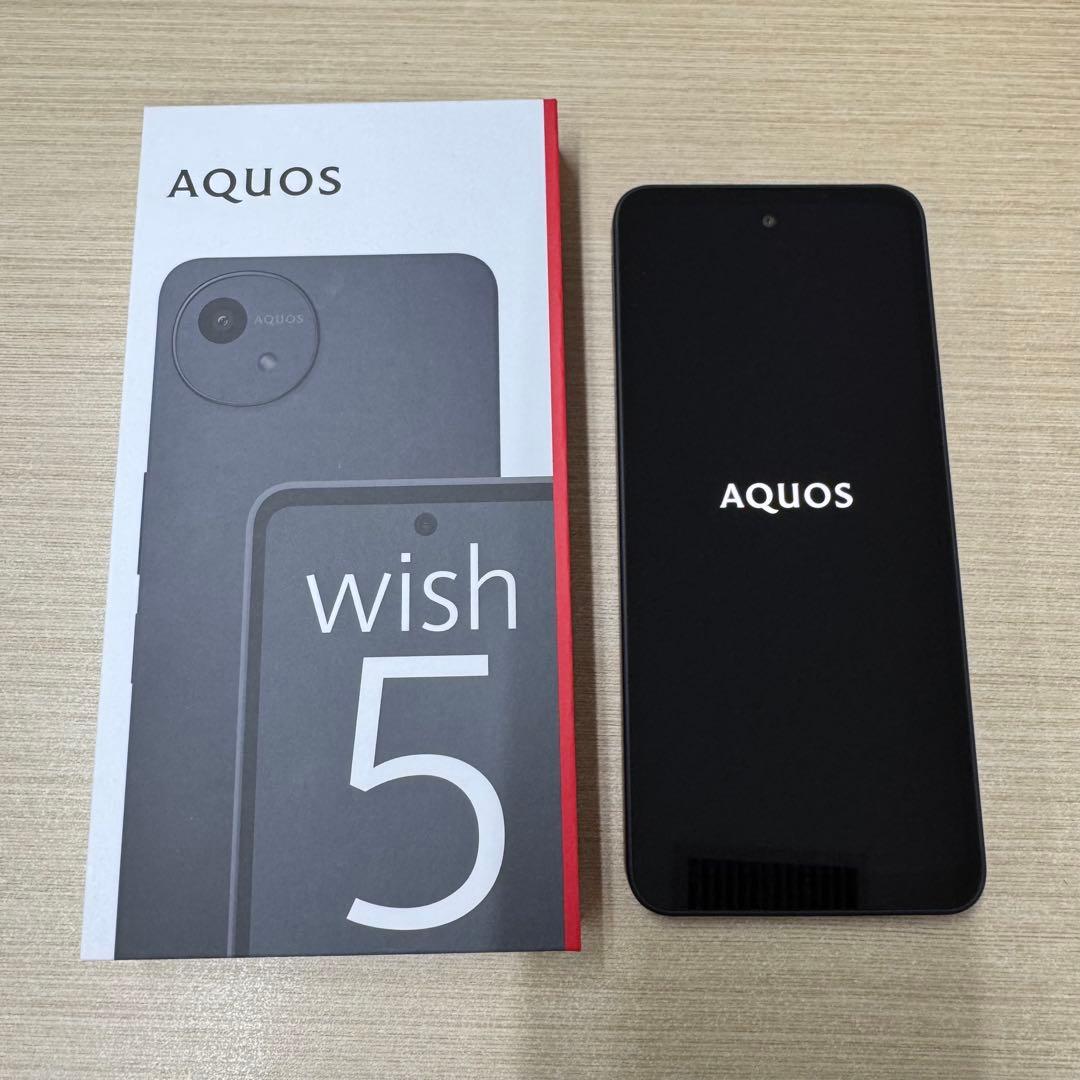 訳あり/超美品AQUOS wish5 SUMI（K）SH-52F黒 本体