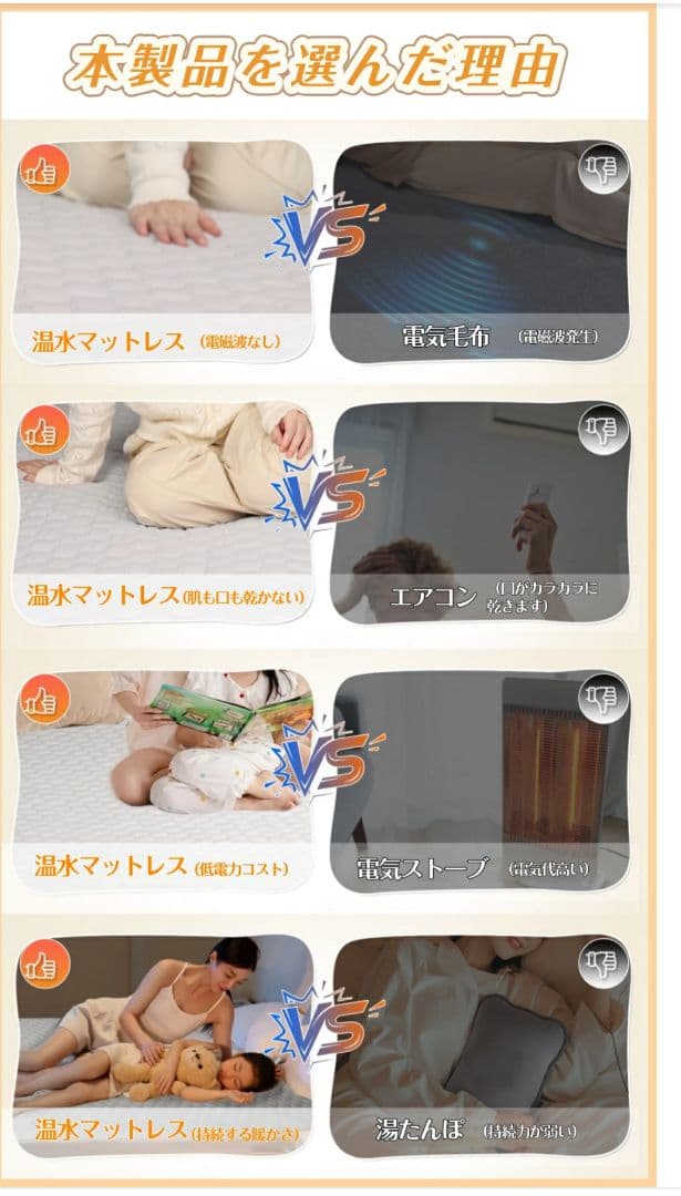 温水マット 電気マット 温水循環マット 温水マットレス 電気毛布 敷き