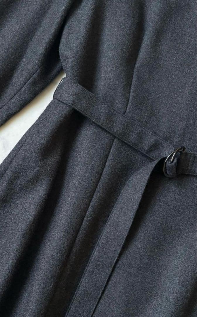 美品　23区　ウールジョーゼット フィットアンドフレア ワンピース　L 40