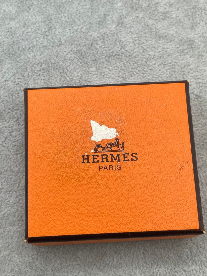 HERMES カフスリンクス カフスボタン セリエ シルバー金具 箱付き
